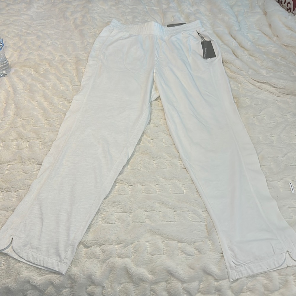Soft Surroundings Maritza Pants - White - Size M (10-12)